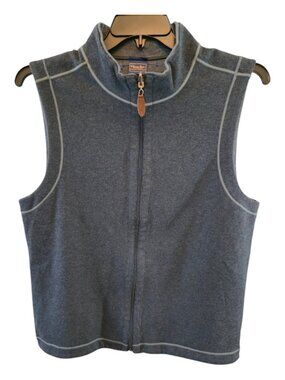 COTTON BLEND VEST WILKENS BROS HERITAGE COLLECTION SIZE MEDIUM HEATHER BLUE NWOT
